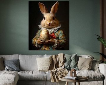Eggs and Elegance: A Rabbit with Class by But First Framing