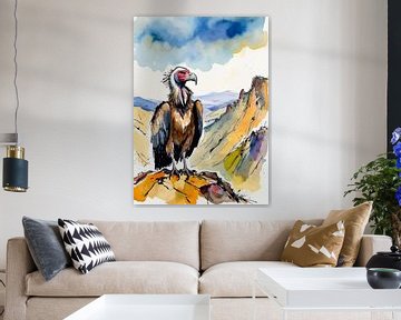 Vale Gier aquarel van MIROKKU