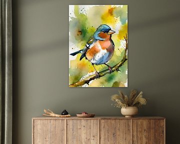 Vink aquarel van MIROKKU