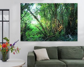 Sfeervol groen voor aan de muur. van Yria Meijer