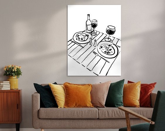 Example of the artwork in a room