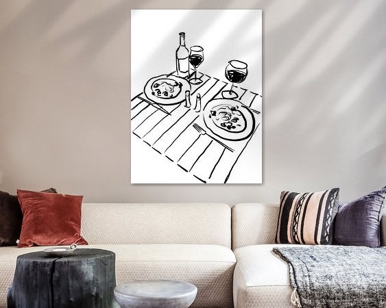 Example of the artwork in a room