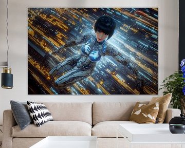 robot in digitale technologische omgeving van Egon Zitter