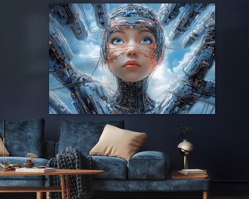 robot in digitale technologische omgeving van Egon Zitter