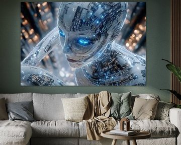 robot in digitale technologische omgeving van Egon Zitter