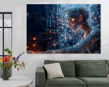 robot in digitale technologische omgeving van Egon Zitter