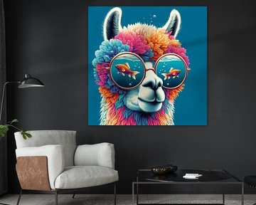 lama sees bleu van CanvasbyCaro