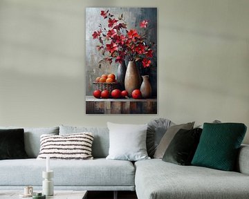 Herbststillleben | Blüten der Rustikalen Ernte von Kunst Laune