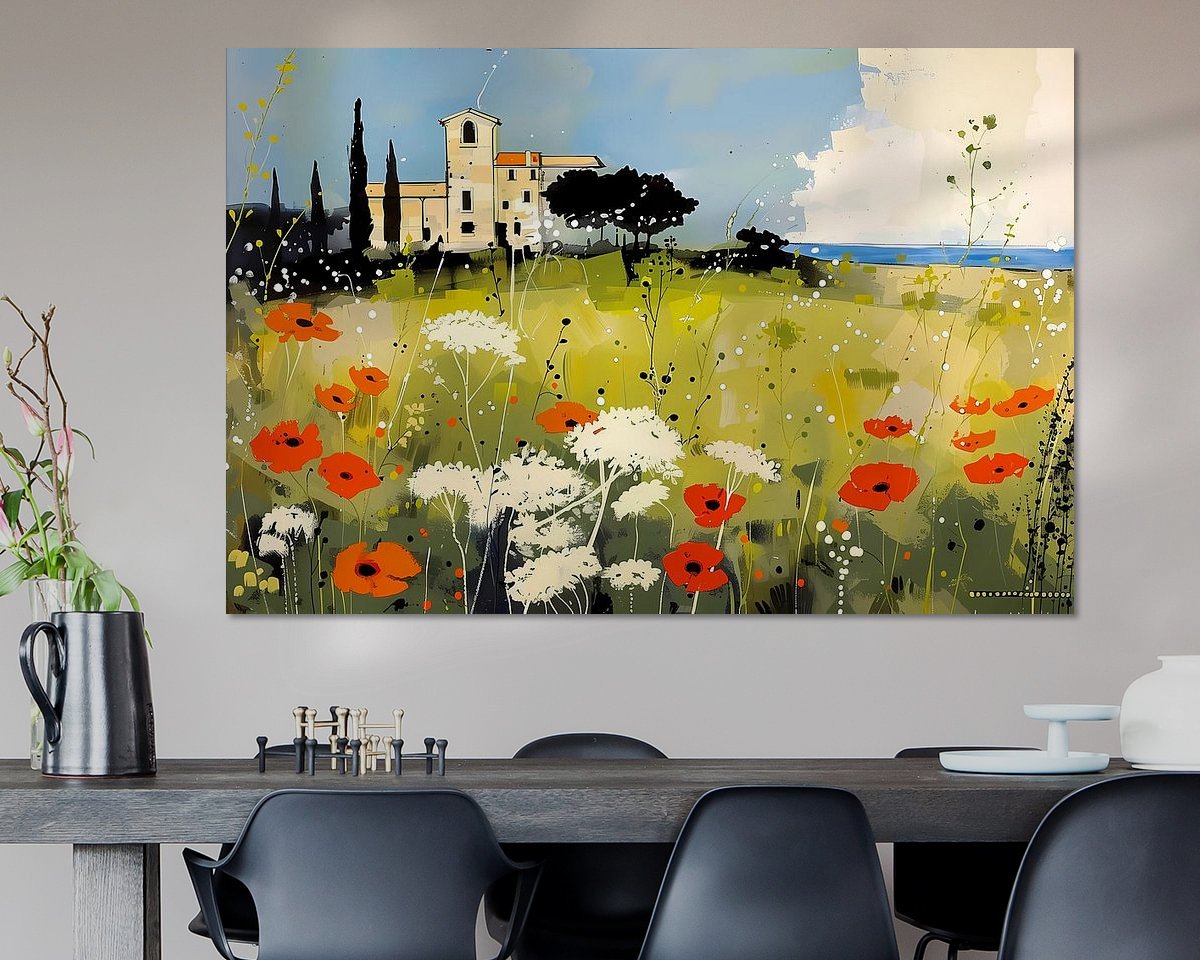 Example of the artwork in a room