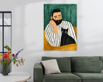 Repos avec le chat sur Artsy