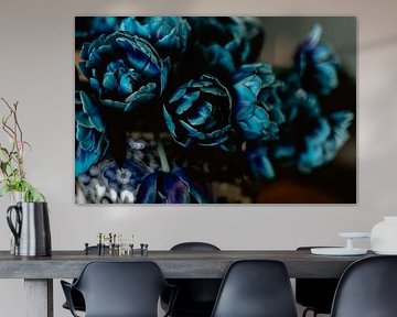 Tulips Blue focus by Marije Elizabeth