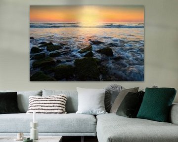 kleurrijke zonsondergang langs de Nederlandse kust von gaps photography