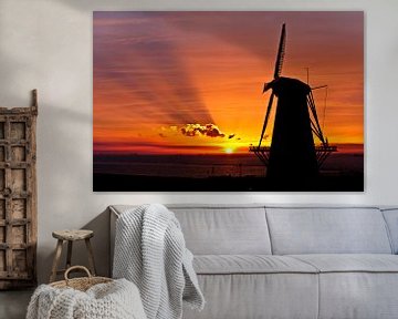 sunrise windmill 2 von marijn kluijfhout