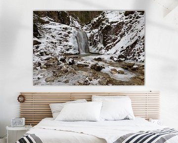 Waterfall in winter