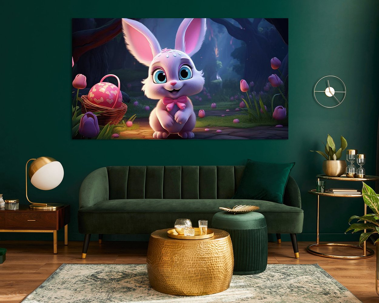 Example of the artwork in a room