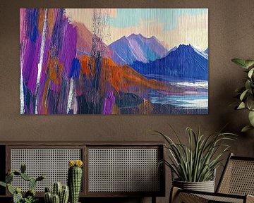 Alps in bright colours by Frank Heinz