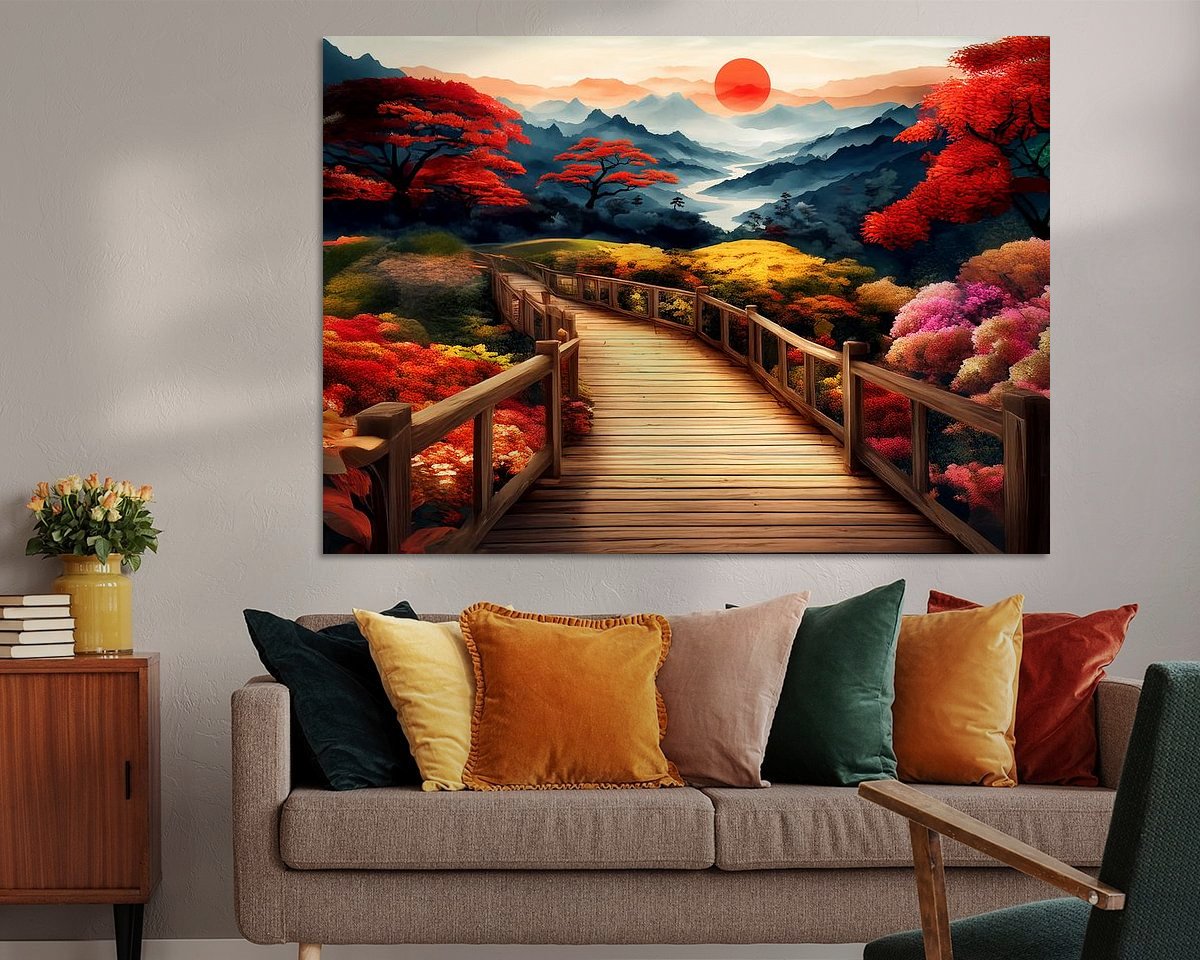 Example of the artwork in a room