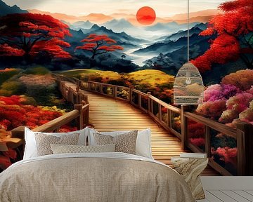 schilderachtig japans landschap