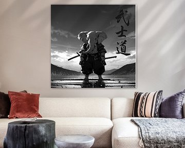 Samurai Elephant Bushido-Cartoon Art-AI by Graeatip