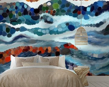 Waves on a Pebble Beach