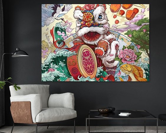Example of the artwork in a room