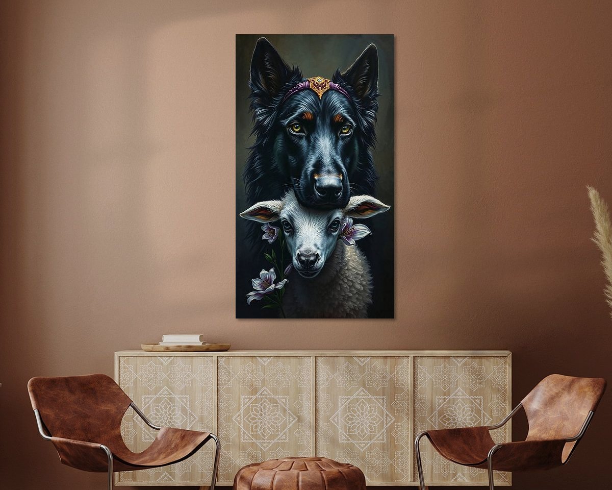 Example of the artwork in a room