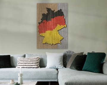 Germany in Wood: An Artistic Wood Map