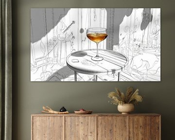 Goldener Cocktail im Jazzclub von Frank Heinz