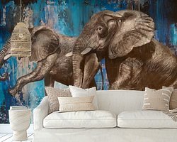 Example of the artwork in a room