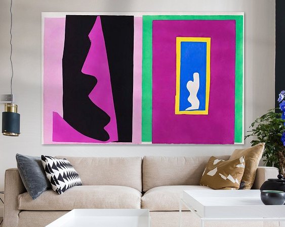 Example of the artwork in a room