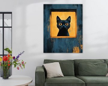 Festliche Katzen und der Weihnachtsbaum