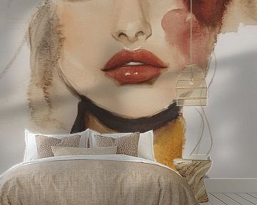 Modern and abstract portrait by Carla Van Iersel