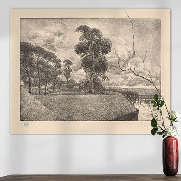 Simon Moulijn, Ansicht der Bastion Oud-Molen (hinter dem Arsenal), 1933 von Atelier Liesjes