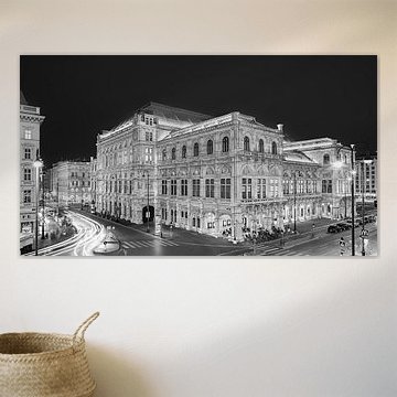 Wiener Staatsoper in Schwarz und Weiß, Österreich