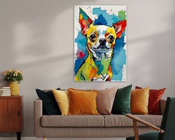 Chihuahua aquarel 1 van MIROKKU