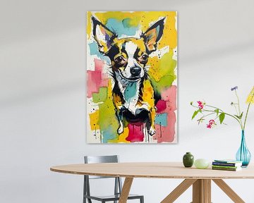 Chihuahua aquarel 2 van MIROKKU