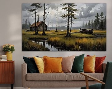 Scandinavisch moerasland van Nick Wendt