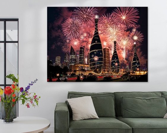 Example of the artwork in a room