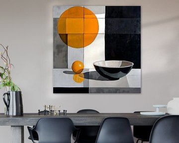 STILL LIFE BLACK AND WHITE YELLOW 02 by AHAI depARTment