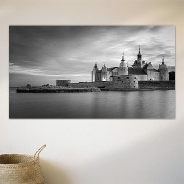 Schloss Kalmar in Schwarz und Weiß, Schweden