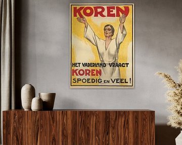 Willy Sluiter, Das Vaterland verlangt Getreide, 1914-1918 von Atelier Liesjes