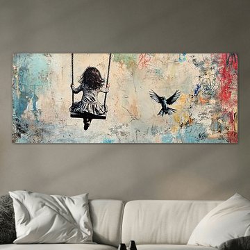 Freiheit und Vogel von Blickfänger Gemälde