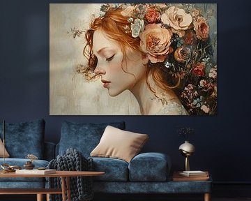 Vrouwenportret | Bloemen Droom