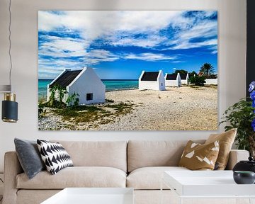 A view of the slave houses on Bonaire by Andreas Völkel