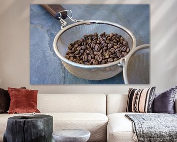 zeef voor koffiebranden thuis