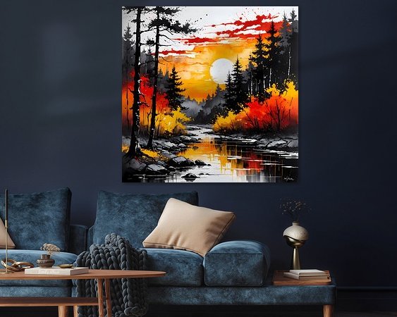 Example of the artwork in a room