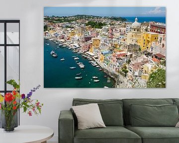 Italië, het eiland Procida voor de kust van Napels van Peter Hofwegen