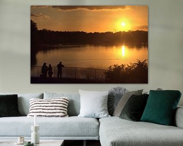 People and sunset