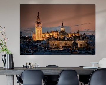 Kathedraal van Sevilla bij nacht van Markus Gann