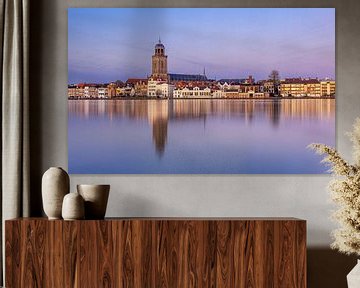 Net na zonsondergang in Deventer, Nederland van Adelheid Smitt